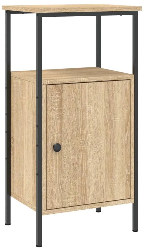 vidaXL Κομοδίνα 2 τεμ. Sonoma Δρυς 41 x 31 x 80 εκ. Επεξεργασμένο Ξύλο