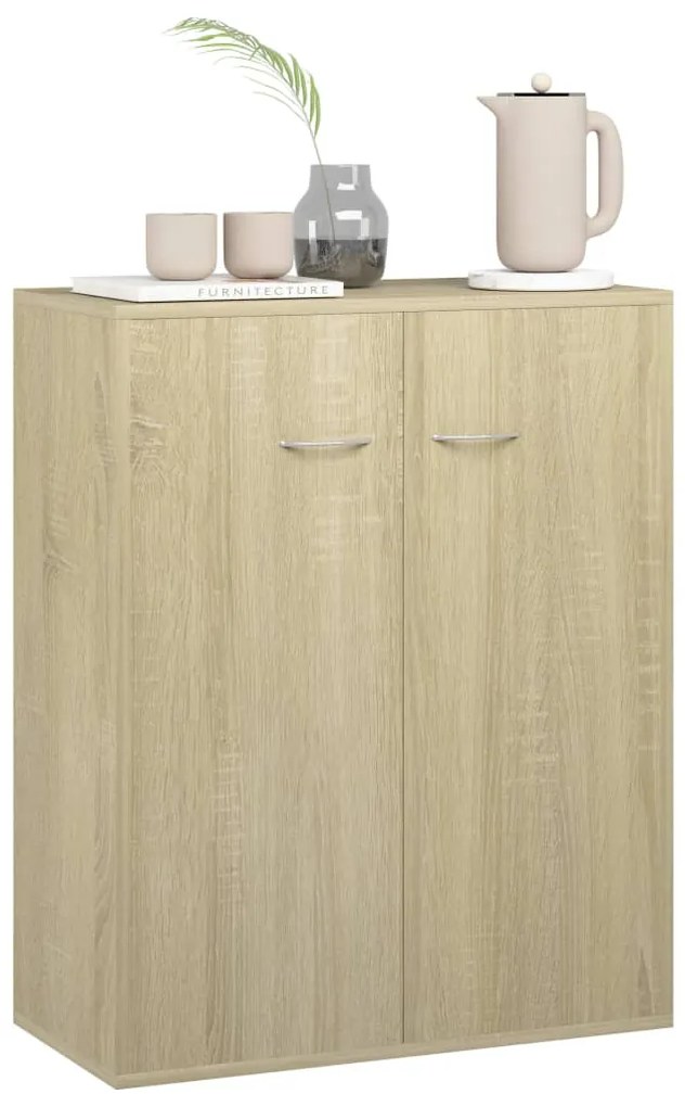 vidaXL Ντουλάπι Sonoma Δρυς 60 x 30 x 75 εκ. από Επεξ. Ξύλο