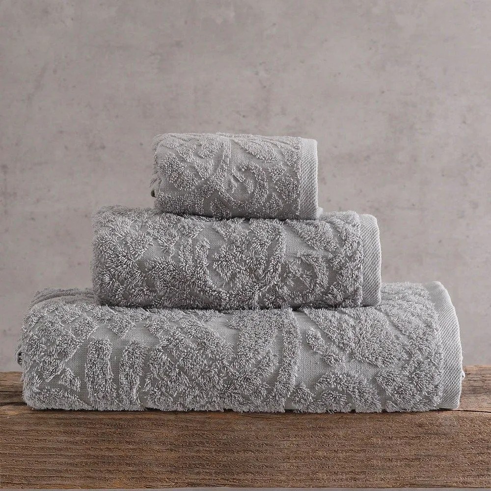 Πετσέτα Imani Grey Ρυθμός Χεριών 30x50cm 100% Cotton Foam