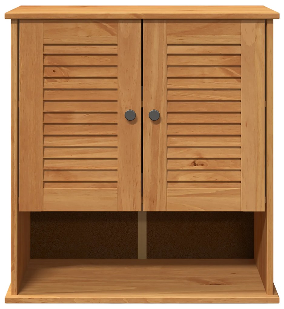 vidaXL Κρεμαστό Ντουλάπι Μπάνιου Μέλι καφέ 67.5 x 34 x 71.5 εκ