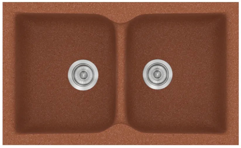 Sanitec Classic 322 Granite Terracotta Νεροχύτης