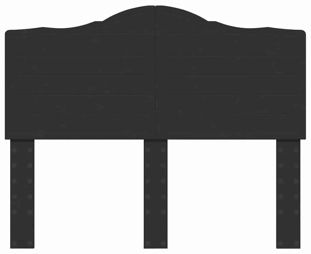 vidaXL Κεφαλάρι με κεφαλάρι Μαύρη Οξυά 120 cm Επεξεργασμένο ξύλο