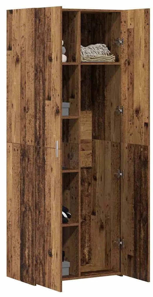 vidaXL Highboard Παλαιό ξύλο 70 x 42.5 x 185 εκ Επεξεργασμένο ξύλο