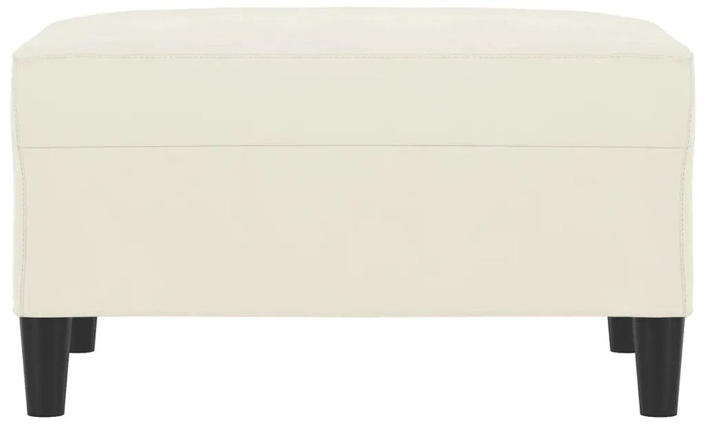 vidaXL Υποπόδιο Κρεμ 70x55x41 εκ. Βελούδινο