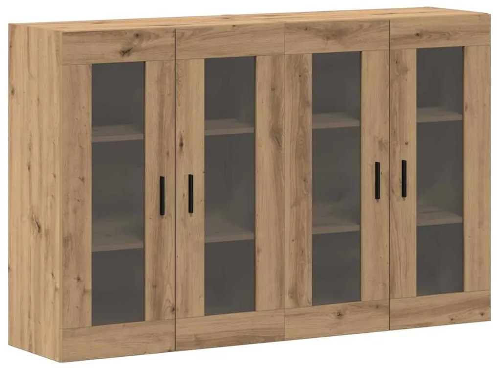 vidaXL Ντουλάπια Τοίχου 2 pcs artisan δρυς 69.5 x 34 x 90 εκ.