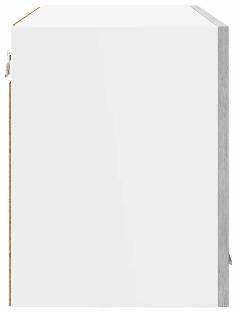 vidaXL Κρεμαστό ντουλάπι με πόρτα Riga Γκρίζο Σονομα 60 x 31 x 40 εκ