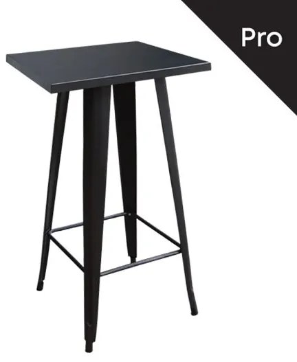 RELIX Τραπέζι Bar-Pro, Μέταλλο Βαφή Μαύρο  60x60x101cm [-Μαύρο-] [-Μέταλλο-] Ε5203,11