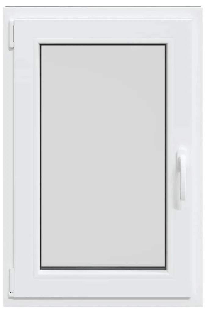 vidaXL Παράθυρο Υπογείου "RISOR" 60x80 εκ. Ανακλινόμενο & Περιστρεφόμενο DIN Αριστερό Ανθρακί