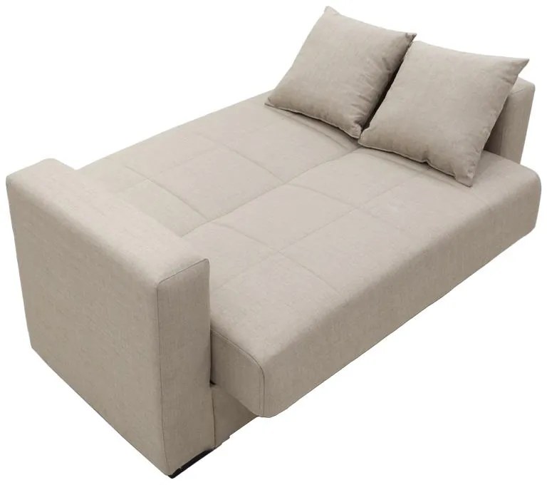 Καναπές - Κρεβάτι Vox με Αποθηκευτικό χώρο 2θέσιος Ύφασμα Κρέμ 154x82x83 εκ. 154x83x82 εκ.