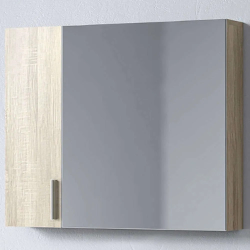 Καθρέπτης Μπάνιου Με Ντουλάπι Siena 3MSI075SN0W 75x14x65cm Sonoma Μελαμίνη