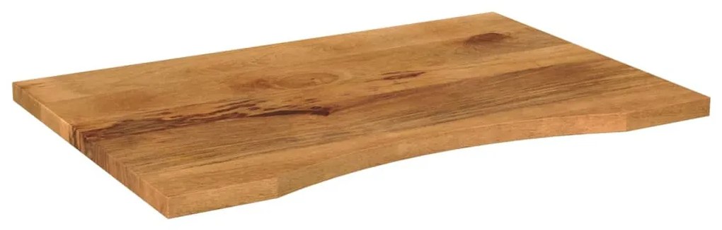 vidaXL Επιφάνεια Γραφείου Καμπύλη 80x60x2,5 εκ Μασίφ Ακατ. Μάνγκο