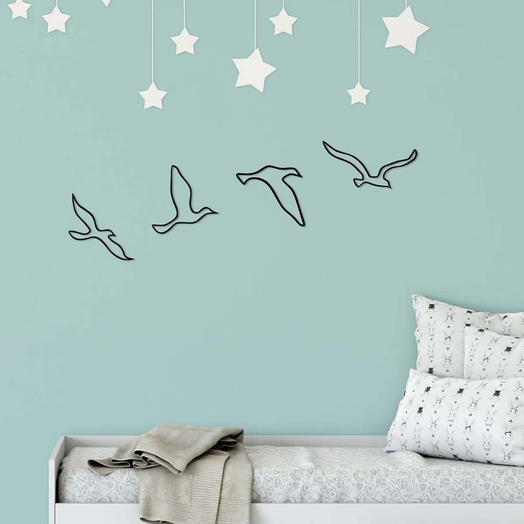 Διακοσμητικά Τοίχου (Σετ 4τμχ) A-G Birds 899SKL2520