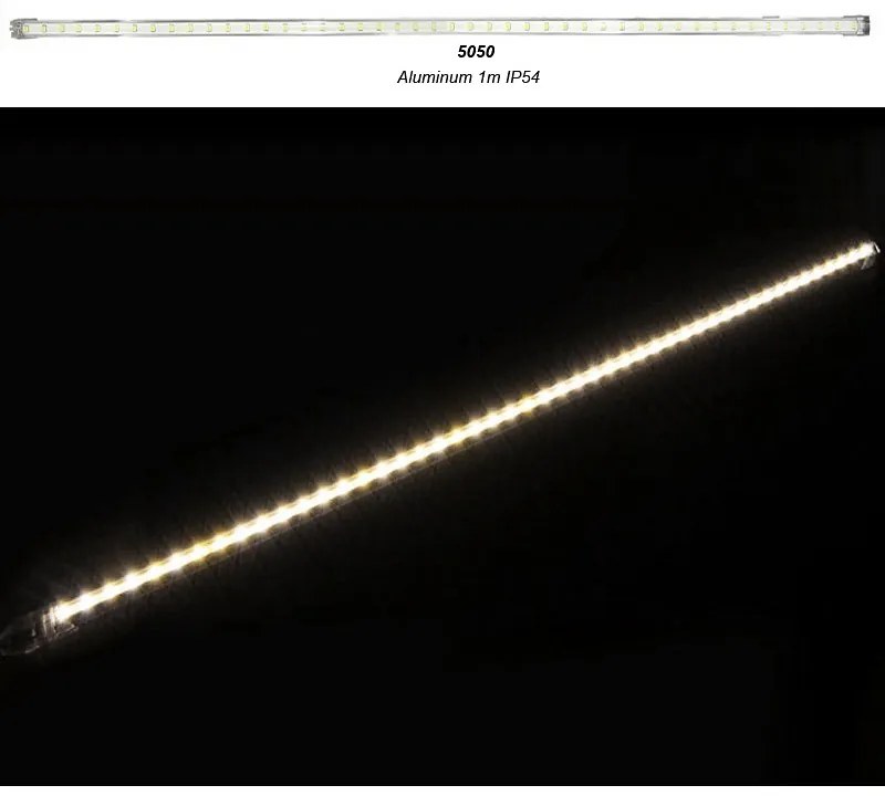 Adeleq Μπάρα Led Αλουμινίου 1M 24Vdc 11W 48Led 120ο Ψυχρό Ip54 30-334100