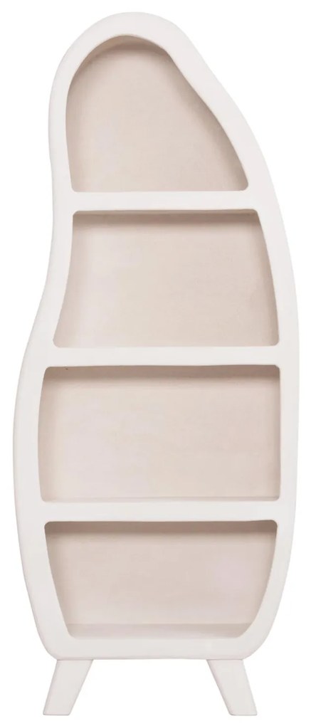 ΡΑΦΙΕΡΑ ΣΕΙΡΑ SANTORINI  MDF ΣΕ ΥΠΟΛΕΥΚΟ ΧΡΩΜΑ 80x38x196Υεκ.