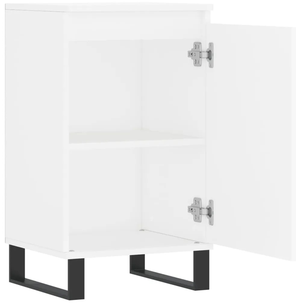 vidaXL Συρταριέρα Λευκή 40 x 35 x 70 εκ. από Επεξεργασμένο Ξύλο