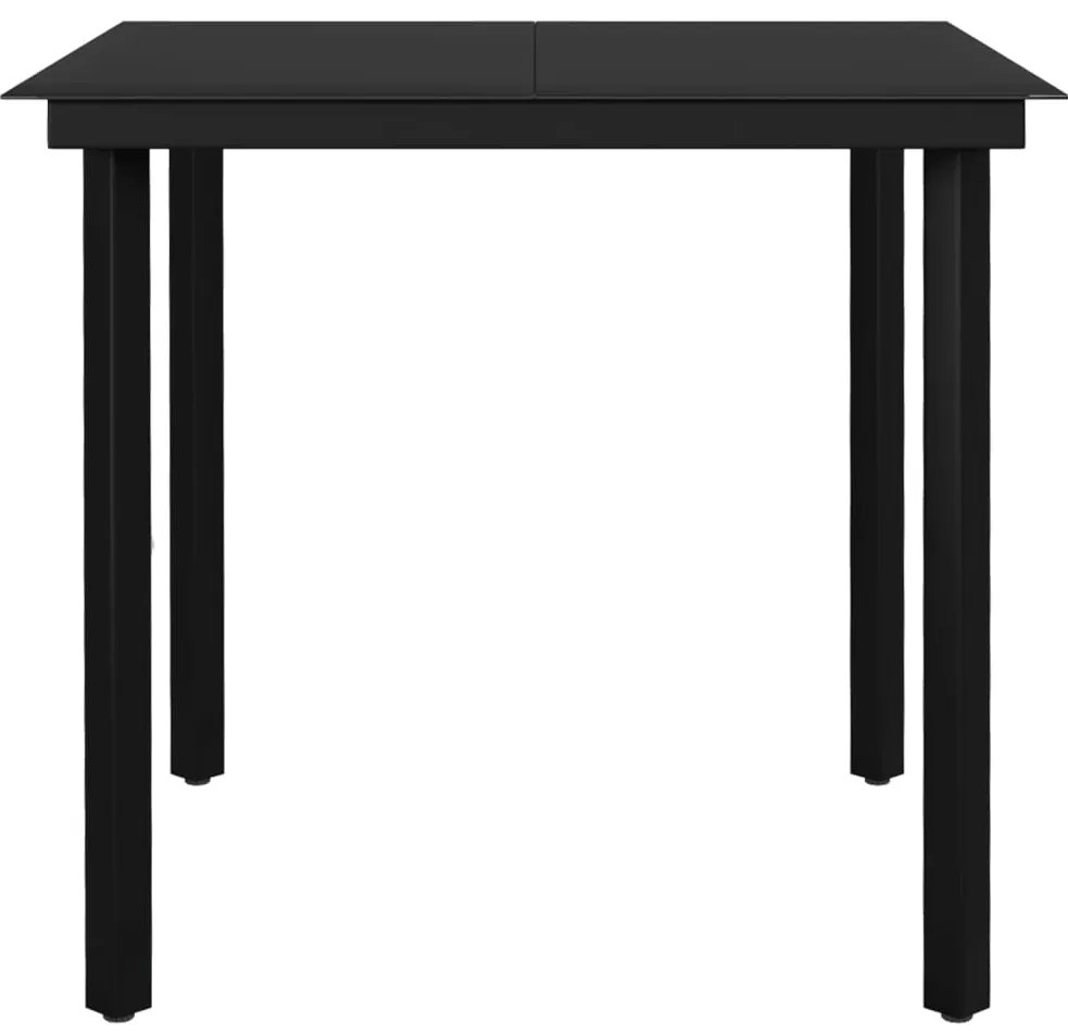 vidaXL Σετ Τραπεζαρίας Κήπου 5 Τεμαχίων Μαύρο