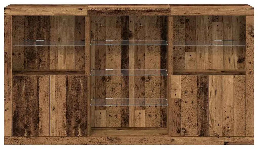 vidaXL Πλαϊνό γραφείο Παλαιό ξύλο 181.5 x 37 x 100 εκ