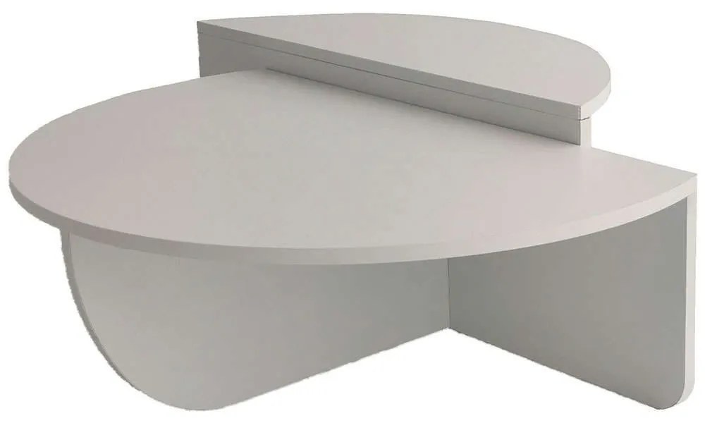 Τραπέζια Σαλονιού Podium (Σετ 2Τμχ) 552NOS2233 90x60x30/85x30x35cm White