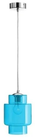 Κρεμαστό Φωτιστικό Οροφής IP20 E27 60W Γυαλί Luma Lighting-114-01021-04-bleu-Μπλε 114-01021-04-bleu