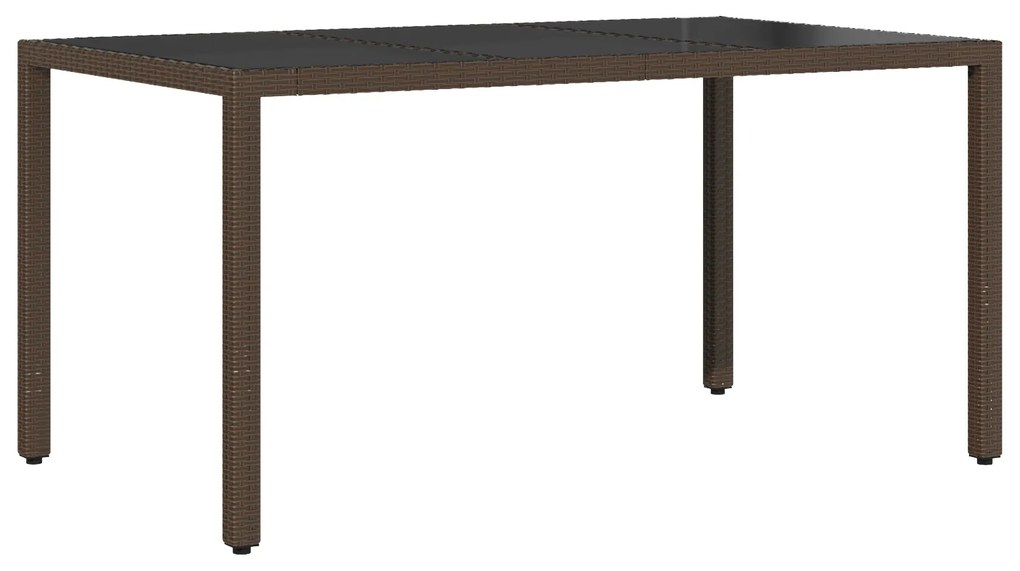 vidaXL Σέτ φαγητού για κήπο 5 pcs Καφέ 150 x 90 x 75 cm