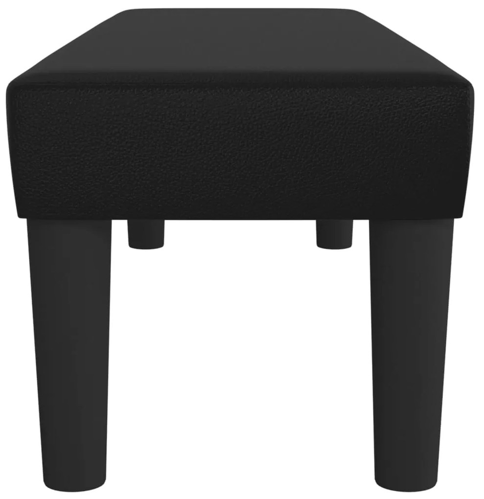 vidaXL Πάγκος Μαύρος 100x30x30 εκ. από Συνθετικό Δέρμα