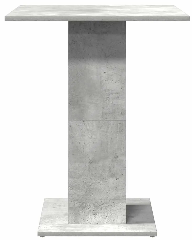 vidaXL Τραπέζι Bistro Γκρι Σκυροδέματος 60 x 60 x 75 εκ. Επεξ. Ξύλο