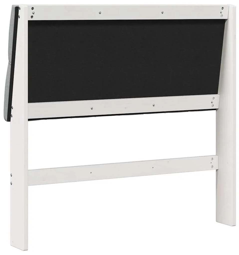 vidaXL Ταπετσαρισμένο κεφαλάρι Ανοιχτό γκρι 100 cm