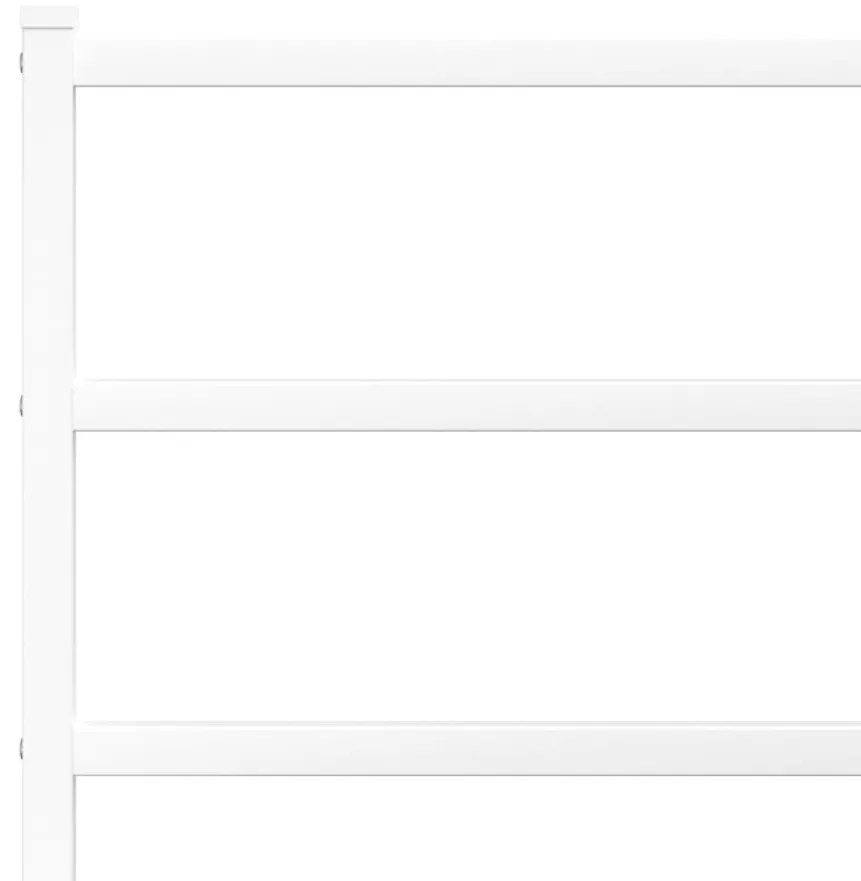 Πλαίσιο Κρεβατιού με Κεφαλάρι Λευκό 80 x 200 εκ. Μεταλλικό - Λευκό
