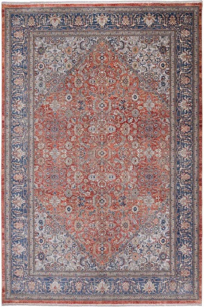Χαλί Naf Naf Belize 55027 113 Terra-Blue Βιοκαρπέτ 200X290cm
