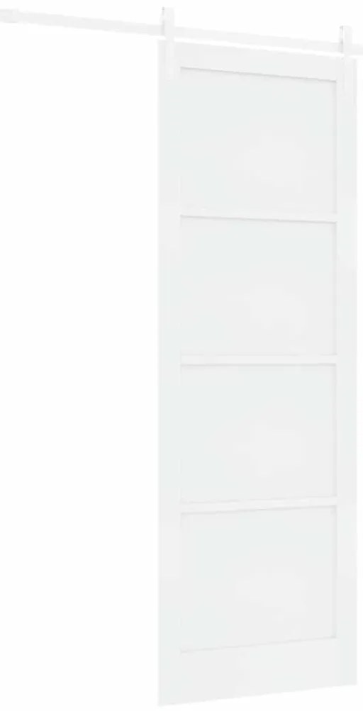 vidaXL Συρόμενη Πόρτα Χειροκίνητος Λευκό 83 x 232 εκ.