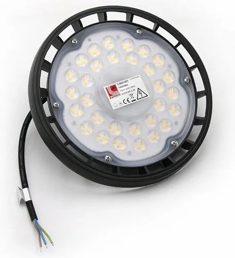 Adeleq LED Καμπάνα Αλουμινίου UFO 100W 230V 4000K Μαύρη 3-9021001