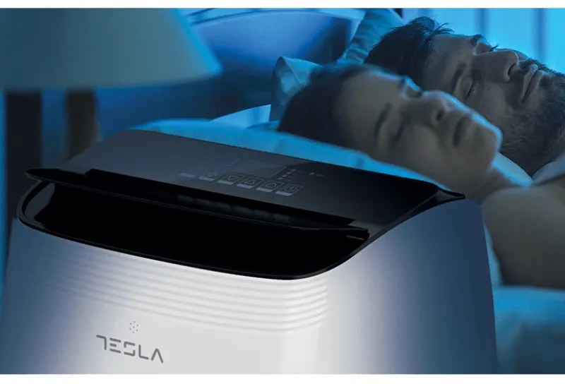 Φορητό κλιματιστικό Tesla TTMYW-12CHW, 1780W, 3 στάδια, λειτουργία θέρμανσης, WiFi, LED, ύγρανση, τηλεχειριστήριο, Λευκό