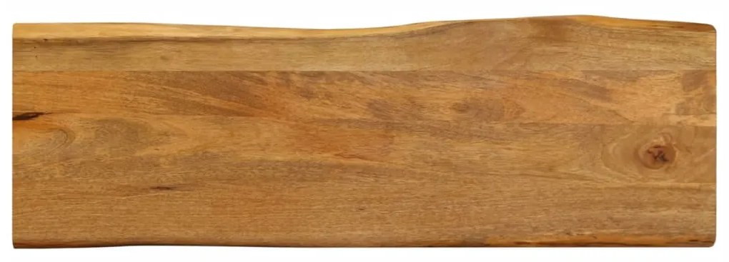 vidaXL Επιφάνεια Τραπεζιού 140x40x3,8 εκ. Live Edge Μασίφ Ξύλο Μάνγκο