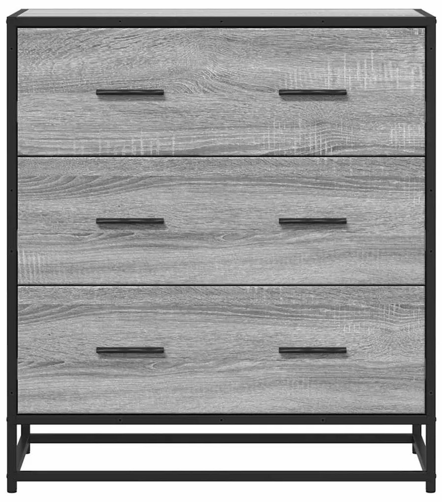 vidaXL Sideboard Grey Sonoma Κατασκευασμένο ξύλο και μέταλλο