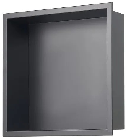 VEVOR Shower Niche 33.0 x 33.0 x 10.2 cm Recessed Wall Shelf Stainless Steel Black