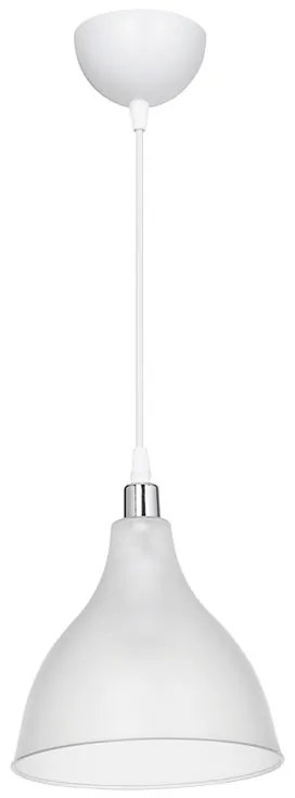 Φωτιστικό οροφής μονόφωτο Orazio pakoworld Ε27 διάφανο-λευκό Φ18.5x56εκ