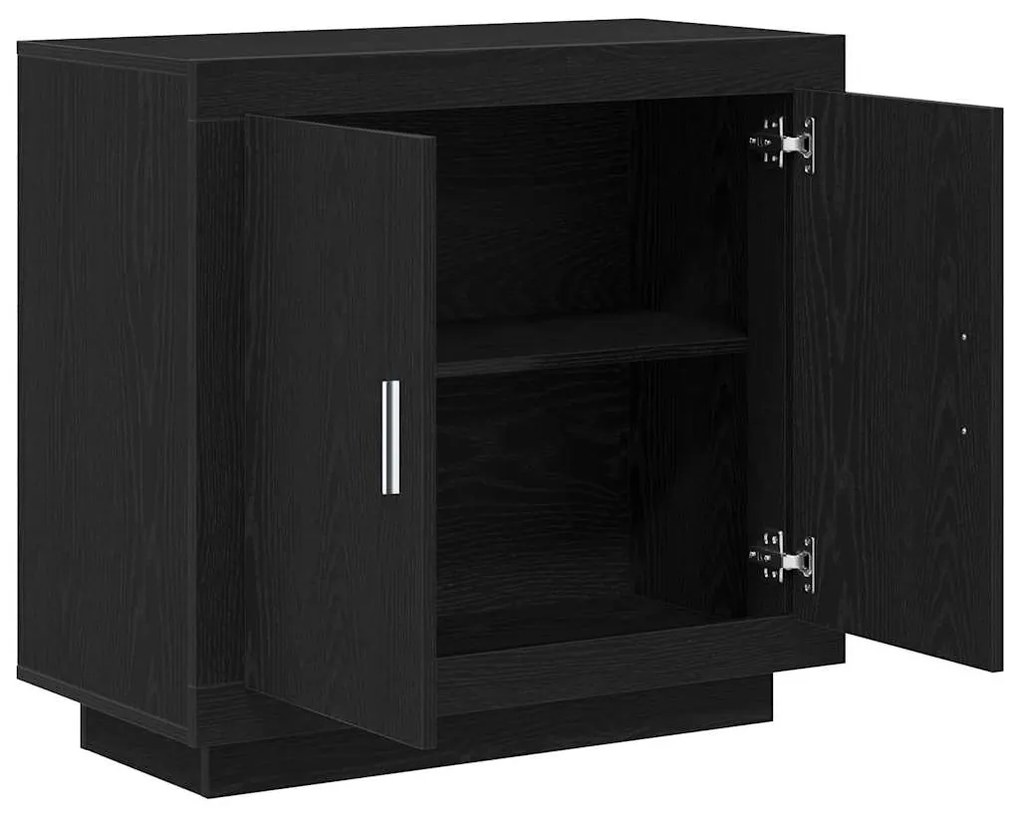 vidaXL Πλαϊνό γραφείο Μαύρη Οξυά 80 x 40 x 75 εκ. Επεξεργασμένο ξύλο