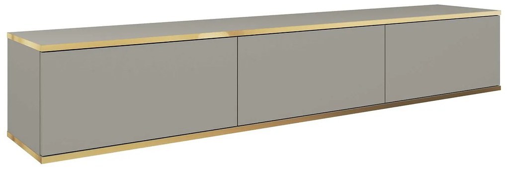 Lh-homefurniture Κρεμαστό έπιπλο τηλεόρασης ORO γκρι 175x30x32cm P_ORO_BTV_sz