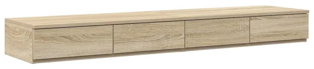 vidaXL Συρτάρια κρεβατιού με συρτάρι Sonoma Δρυς 140 x 36.5 x 16.5 εκ