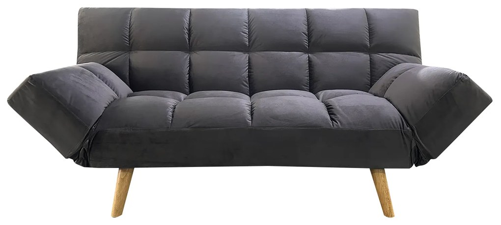 Καναπές Κρεβάτι Τριθέσιος ArteLibre ELVINA Γκρι Ύφασμα 182x82x88cm