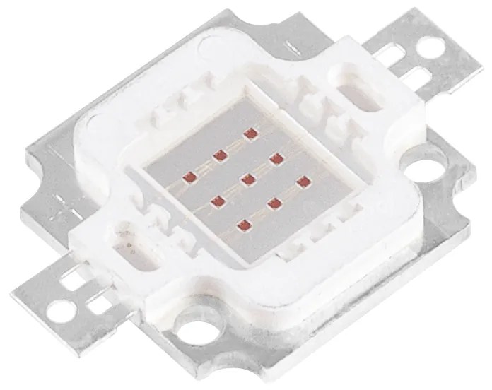 GloboStar® 73766 Υψηλής Ισχύος LED COB BRIDGELUX 10W 500lm DC 6-8V - M2.9 x P2 x Y0.3cm - Κόκκινο - 2 Χρόνια Εγγύηση