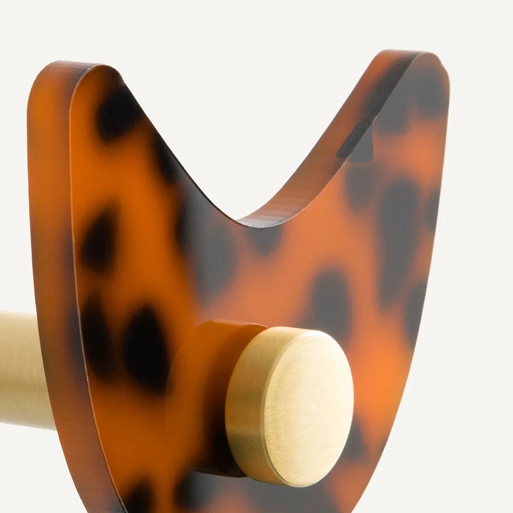 Σετ 3 κρεμάστρες από χρωματιστή ακετάτη, Paula