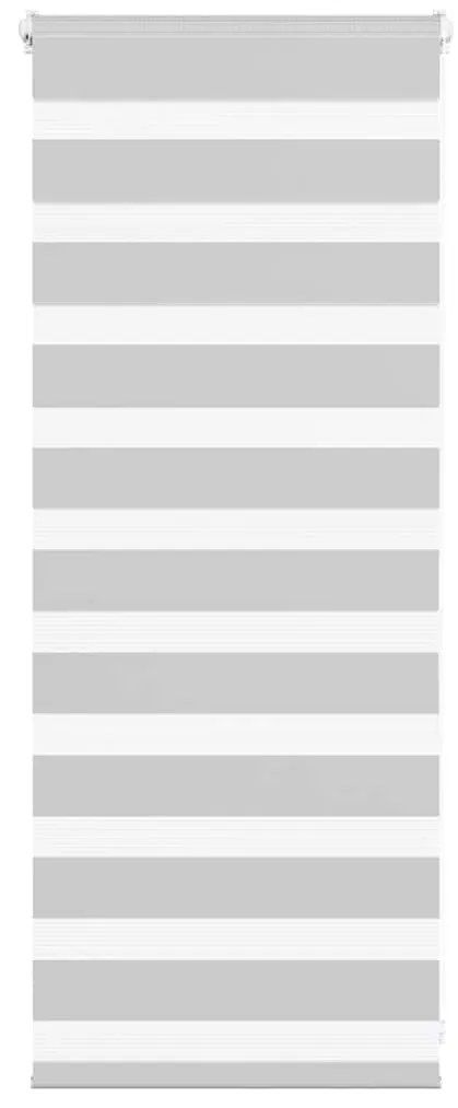 vidaXL Ζέβρα τυφλή Ανοιχτό Γκρι Πλάτος υφάσματος 60,9 εκ. Πολυεστέρας
