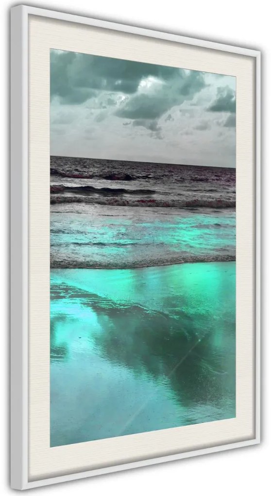 Αφίσα - Iridescent Sea - 40x60 - Χρυσό - Με πασπαρτού