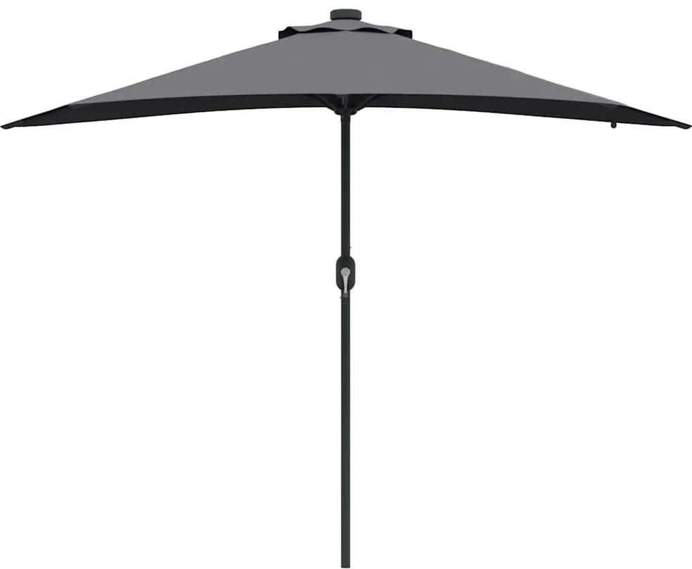 vidaXL Ομπρέλα Κήπου Ανθρακί 294 x 150 x 223 εκ ύφασμα