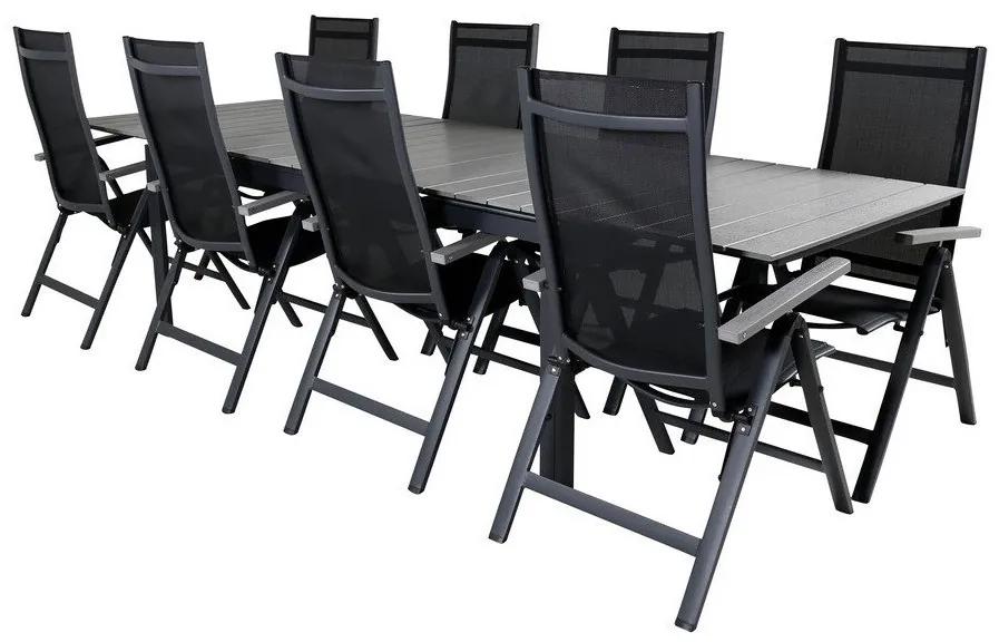 Σετ Τραπέζι και καρέκλες Dallas 697, Polyξύλο, 90 kg, Μέταλλο, Ύφασμα | Epipla1.gr