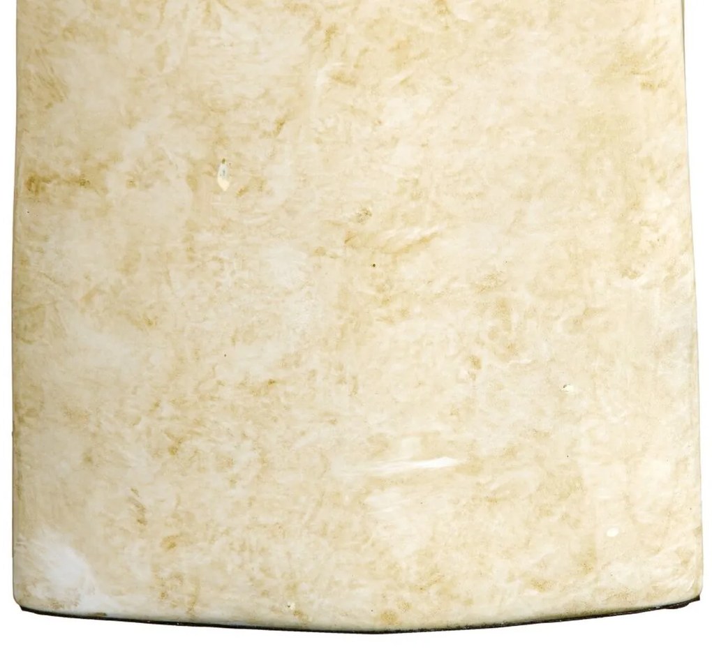Βάζο 24 x 13 x 64 cm Κρυστάλλινο Χρυσό Μέταλλο Λευκό