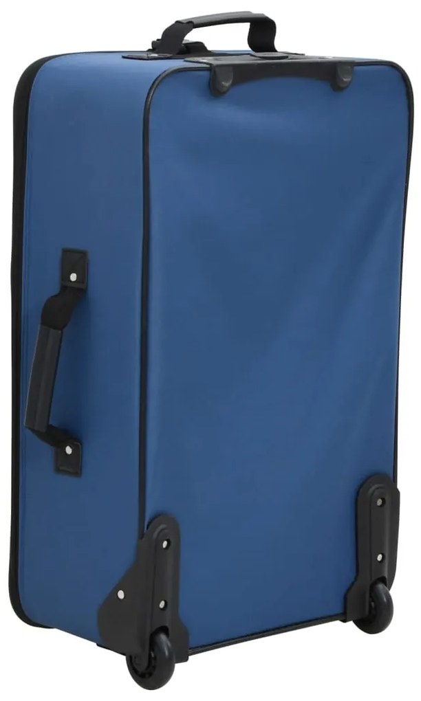 vidaXL Σετ Βαλίτσες Ταξιδίου 5 τεμ. Μπλε Υφασμάτινες