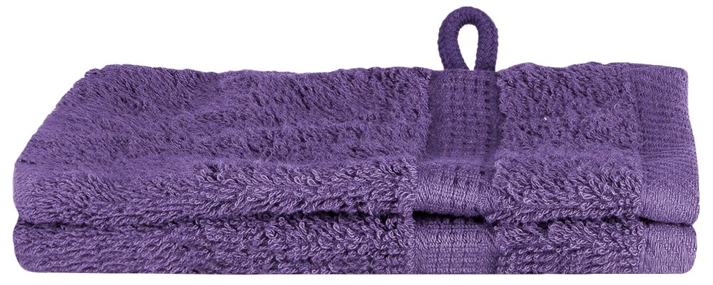 vidaXL Πετσέτες 2 pcs Μοβ 15 x 21 cm Βαμβάκι