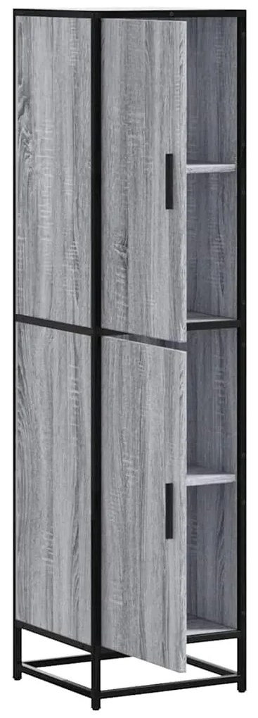 vidaXL Highboard Grey Sonoma Κατασκευασμένο ξύλο και μέταλλο